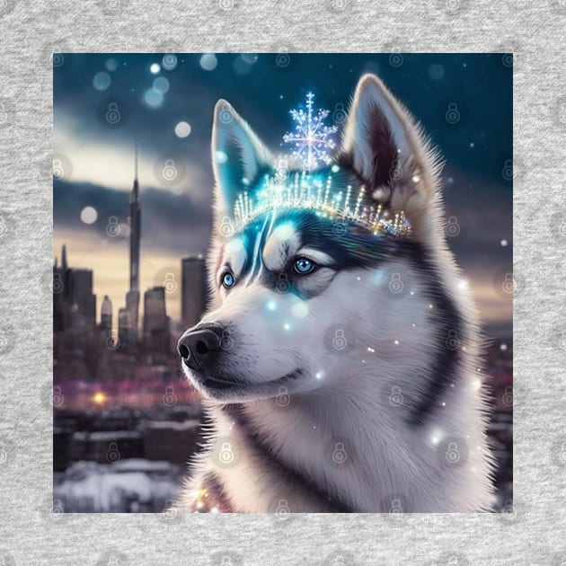 Shimmering Siberian Husky by Enchanted Reverie